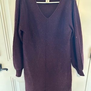 Maroon / Plum Sweater Dress